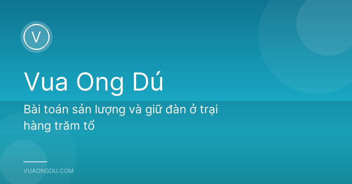 Bài toán sản lượng và giữ đàn ở trại hàng trăm tổ