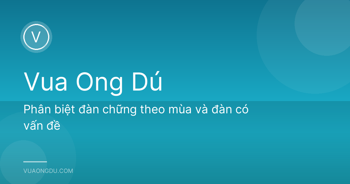 Phân biệt đàn chững theo mùa và đàn có vấn đề